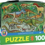Puzzle w termo lunchboxie Dinozaury 100 elementów EUROGRAPHICS