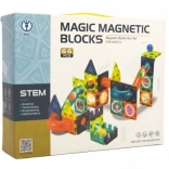 Magnetyczny tor kulkowy – zestaw konstrukcyjny 66 elementów