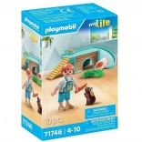 PLAYMOBIL chłopiec ze świnkami morskimi i domkiem dla gryzoni