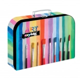 Laminowany kuferek 34 cm na przybory szkolne i plastyczne