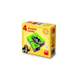 Drewniane obrazkowe klocki KRECIK – 4 klocki