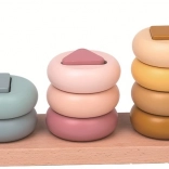 2kids toys drewniana układanka kształtów – pastelowa zabawka montessori