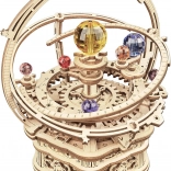 Rokr 3D drewniane puzzle Gwiaździsta noc – mechaniczne planetarium z pozytywką