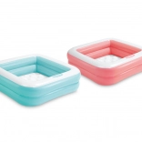 Nadmuchiwany kwadratowy dziecięcy basen 86 × 86 cm z miękkim dnem