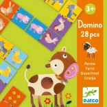 Djeco Domino Granja: Dziecięca gra edukacyjna ze zwierzętami