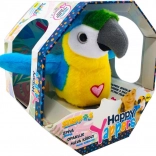 Steppos Happy Yappers papuga niebieska – interaktywny pluszak na rękę
