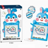 Magnetyczna tablica króliczek 46,5 cm niebieska