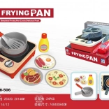 Drewniana dziecięca kuchenka z akcesoriami