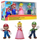 Figurki Super Mario: Mario, Luigi i księżniczka Peach 12 cm