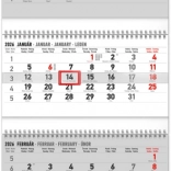 Kalendarz ścienny 4-miesięczny składany 2026