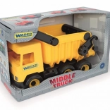 Żółty wywrotka Middle Truck 38 cm w pudełku