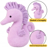 Pluszowa zabawka Fioletowy konik morski 25 cm