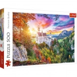 Puzzle 500 elementów – widok na zamek Neuschwanstein, Niemcy TREFL