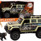 Terenowy samochód myśliwski Światła Dźwięki Beżowy