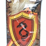 Piankowy miecz i tarcza z motywem smoka