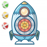 Woopie Gra Zręcznościowa Rzutki na Rzep Rakietowa Tarcza