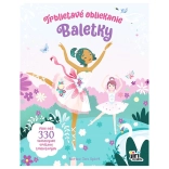 błyszczące przebieranki baletki – książeczka z naklejkami