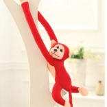 Pluszowa małpka z dźwiękiem czerwona 80 cm