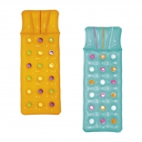 Bestway dmuchany materac z poduszką 188 × 71 cm – Pomarańczowa