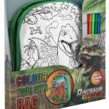Plecak do kolorowania z motywem dinozaura