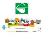 Cubika drewniane środki transportu do nawlekania