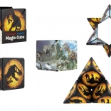 Magnetyczna kostka łamigłówka z dinozaurami, plastik, 6 cm