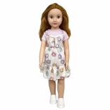 Chodząca lalka księżniczka 70 cm z biżuterią