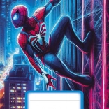 Zeszyt A5 bez liniowania z motywem Superbohatera