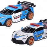 Policyjny samochód na napęd cierny z efektami świetlnymi i dźwiękowymi 18 cm