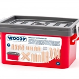 Zestaw drewnianych torów w pudełku – 20 szt.