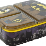 Dziecięcy lunchbox Batman czarno-żółty z 3 przegródkami