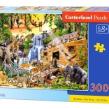 Puzzle 300 elementów dzikie zwierzęta na planszy