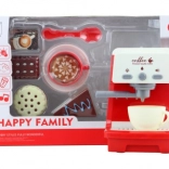 Dziecięcy ekspres do kawy z torcikami na baterie