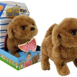 Interaktywny brązowy piesek na baterie