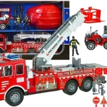 Duży zestaw Strażacka Stacja z hełmem i quadem