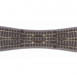 Skrzyżowana zwrotnica Piko z podkładem