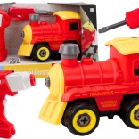 Rozbieralna lokomotywa zdalnie sterowana – czerwona