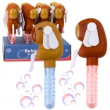 Bąbelkowy kapibara 2w1 z wentylatorkiem i potrójną różdżką 19 cm