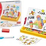 Tablica magnetyczna do rysowania z kształtami geometrycznymi i magnesami