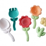 PLEJO foremki do piasku – kwiaty, 6 szt.