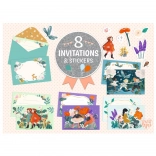 DJECO zestaw upominkowy zaproszeń Garden Friends