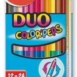Ergonomiczne trójkątne kredki DUO Color'Peps 12 szt.