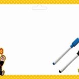 Dwustronna tabliczka A4 z motywem Krecika