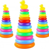 Piramida z kolorowych pierścieni
