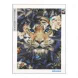 Malowanie Diamentowe Ukryty Tygrys 30x40 cm