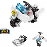 QMAN motocykl 3w1 – mini zestaw konstrukcyjny (36 elementów)