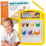 woopie magnetyczna montessori tablica do rysowania z metalowymi kuleczkami
