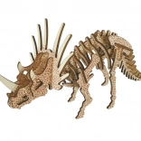 Drewniane 3D puzzle Triceratops