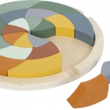 kolorowe drewniane puzzle safari mandala small foot