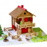 JEUJURA drewniana konstrukcja – duża alpejska chata, 215 elementów